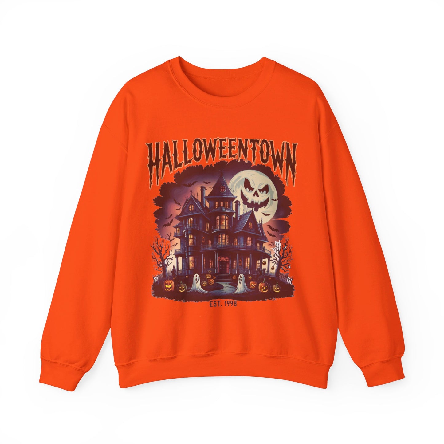 Halloweentown Est 1998 Sweatshirt, Halloweentown University, Retro Halloweentown Sweatshirt, Fall, Unisex Heavy Blend™ Crewneck Sweatshirt