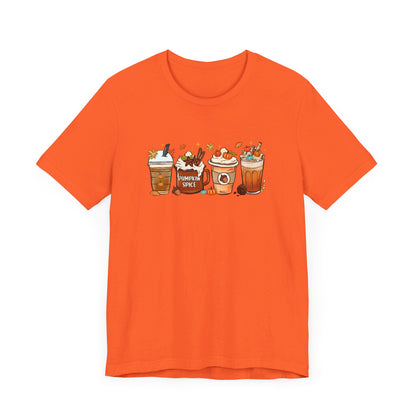 Bella Canvas Fall Coffee Shirt, Pumpkin Spice Latte, Thanksgiving Tee, Coffee Lovers, Iced Coffee Halloween Crew