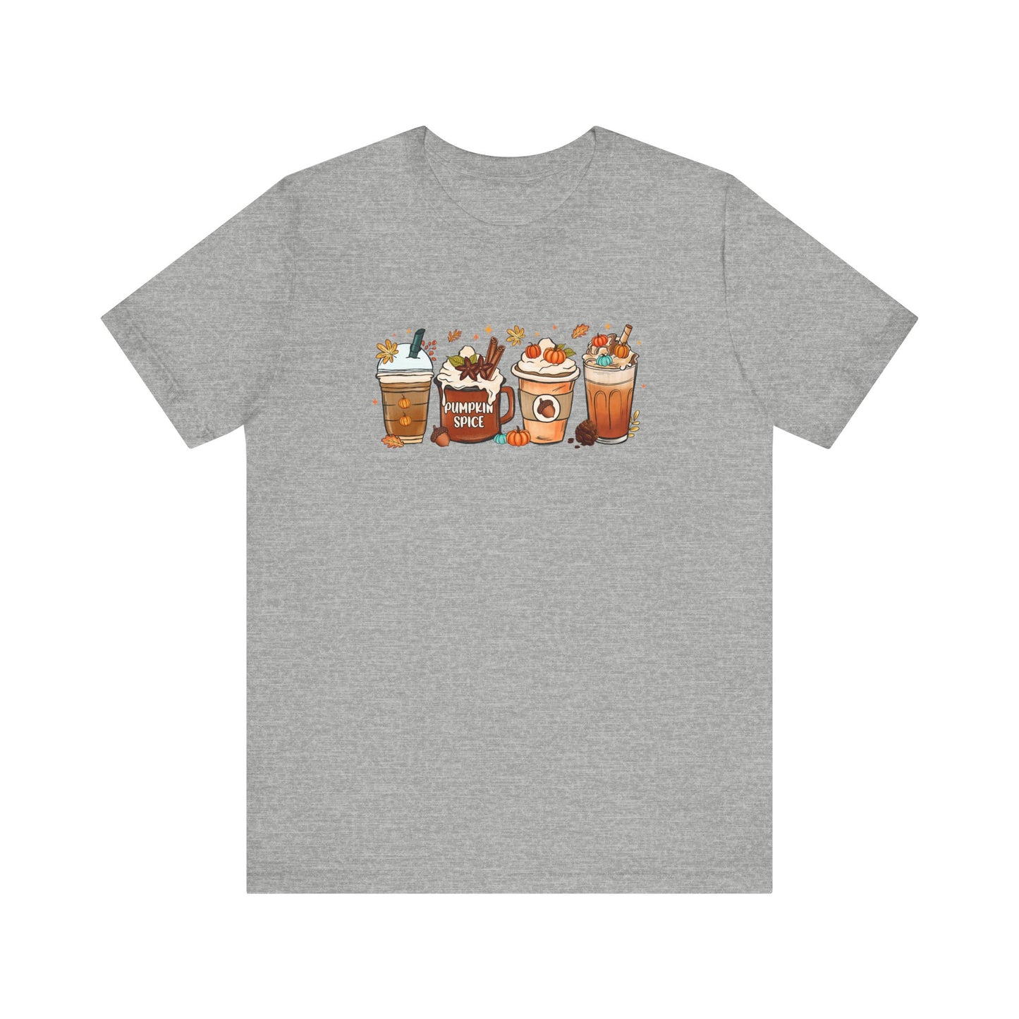 Bella Canvas Fall Coffee Shirt, Pumpkin Spice Latte, Thanksgiving Tee, Coffee Lovers, Iced Coffee Halloween Crew