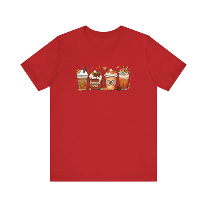 Bella Canvas Fall Coffee Shirt, Pumpkin Spice Latte, Thanksgiving Tee, Coffee Lovers, Iced Coffee Halloween Crew