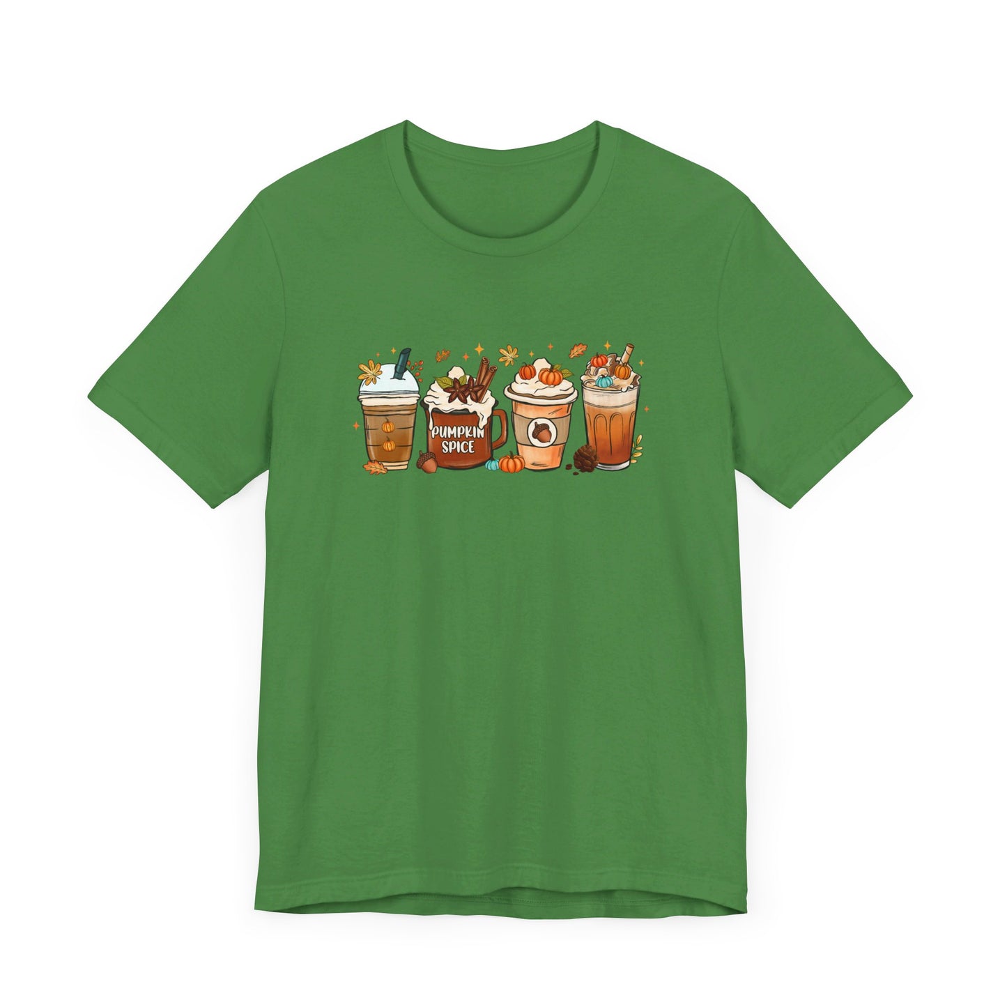 Bella Canvas Fall Coffee Shirt, Pumpkin Spice Latte, Thanksgiving Tee, Coffee Lovers, Iced Coffee Halloween Crew