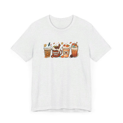 Bella Canvas Fall Coffee Shirt, Pumpkin Spice Latte, Thanksgiving Tee, Coffee Lovers, Iced Coffee Halloween Crew