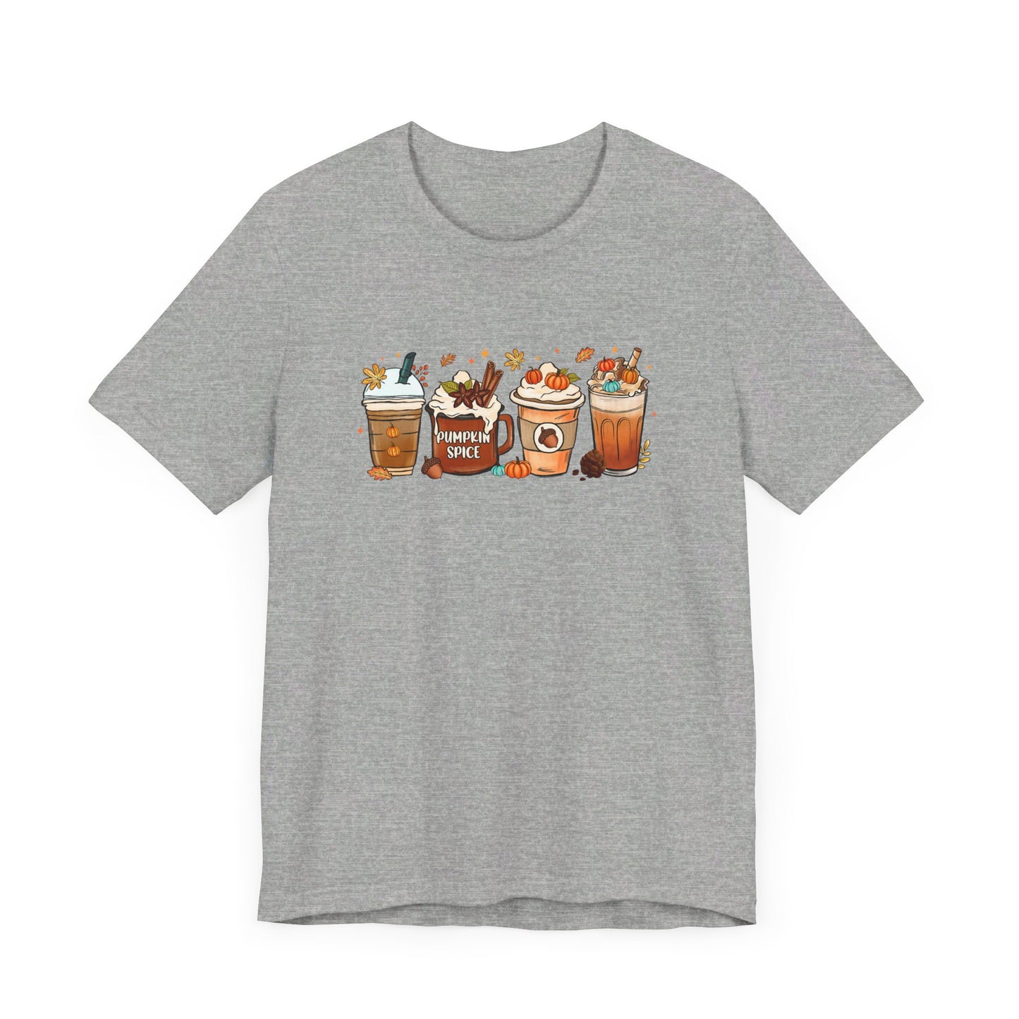 Bella Canvas Fall Coffee Shirt, Pumpkin Spice Latte, Thanksgiving Tee, Coffee Lovers, Iced Coffee Halloween Crew