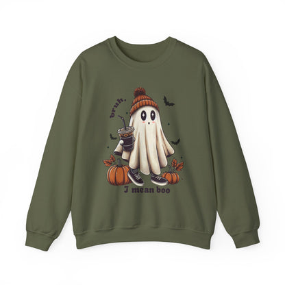 Little Ghost Ice Coffee Shirt, Halloween Sweatshirt, Ghost Sweatshirt; Gift for daughter, Gift for Son