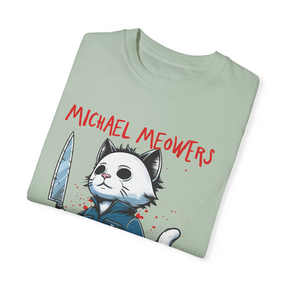 Unisex Garment-Dyed T-shirt Michael Meowsters Cat Lovers Halloween shirt