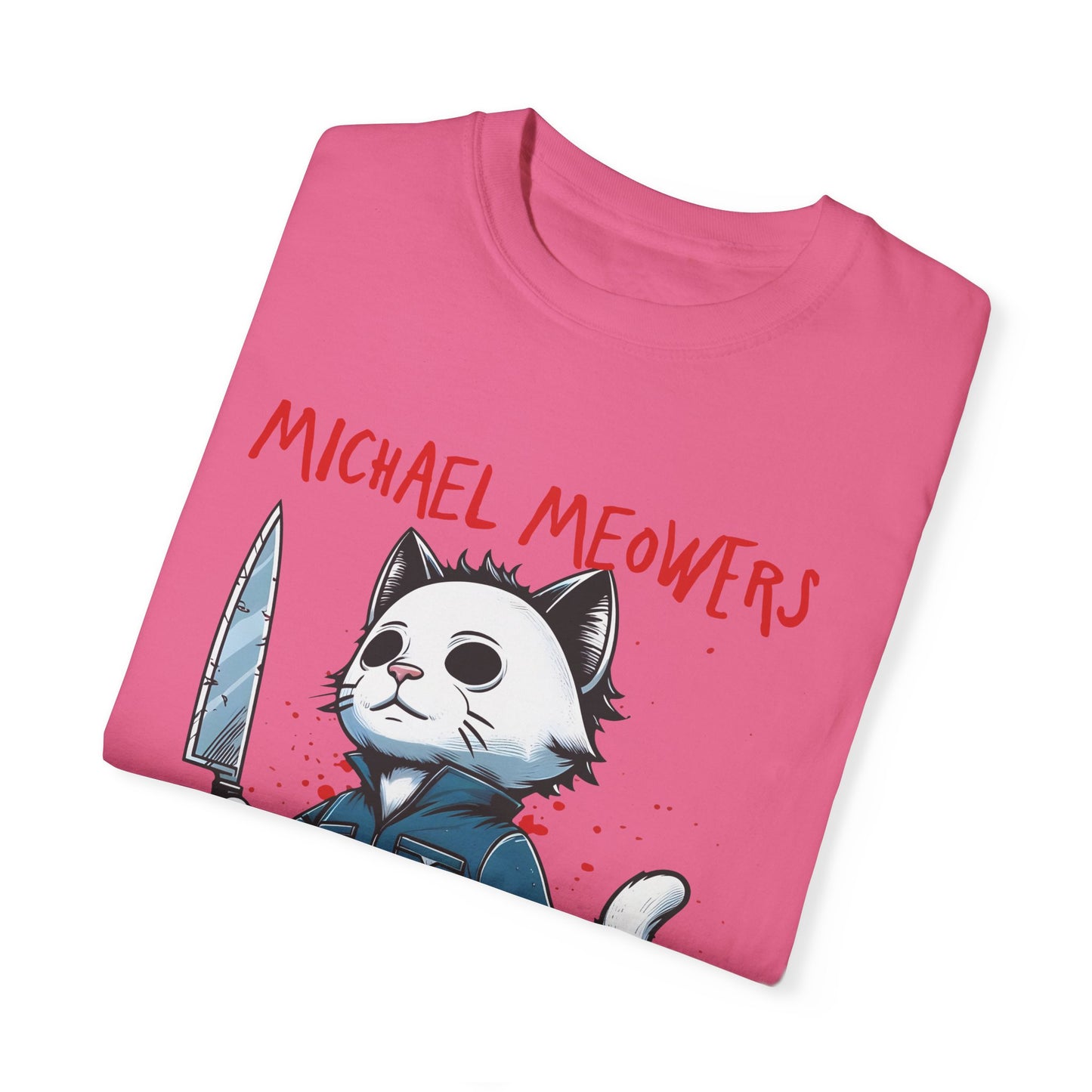 Unisex Garment-Dyed T-shirt Michael Meowsters Cat Lovers Halloween shirt