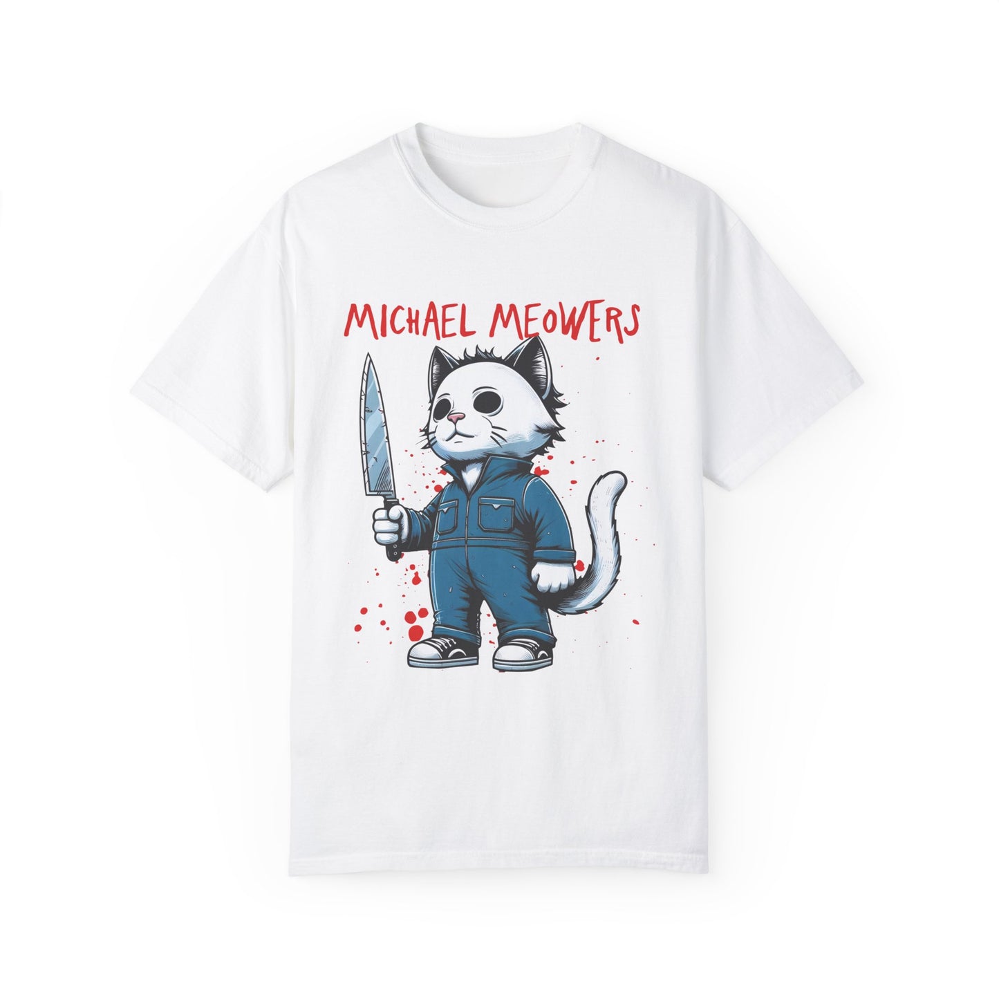 Unisex Garment-Dyed T-shirt Michael Meowsters Cat Lovers Halloween shirt