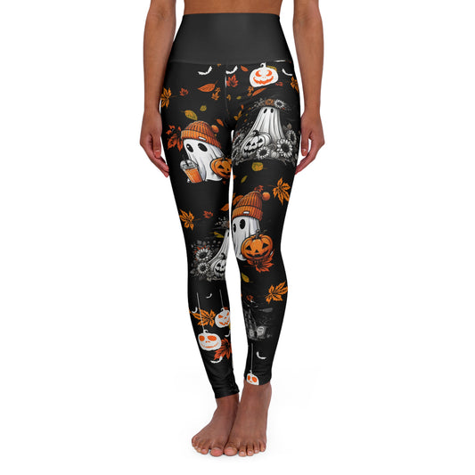 Halloween Yoga Leggings, High Waisted Yoga Leggings (AOP)