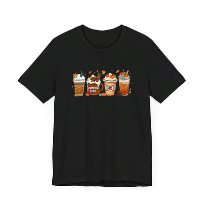 Bella Canvas Fall Coffee Shirt, Pumpkin Spice Latte, Thanksgiving Tee, Coffee Lovers, Iced Coffee Halloween Crew