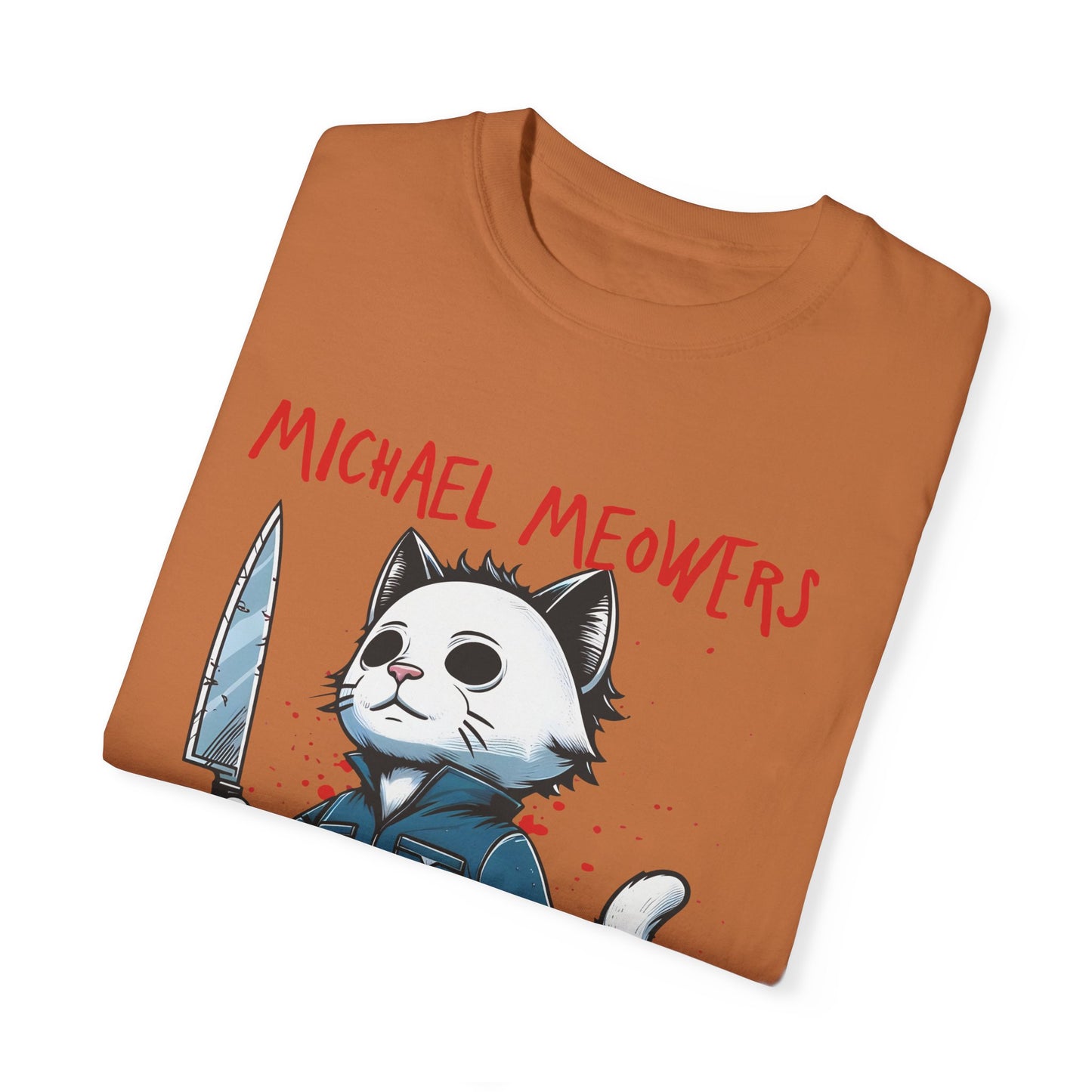 Unisex Garment-Dyed T-shirt Michael Meowsters Cat Lovers Halloween shirt