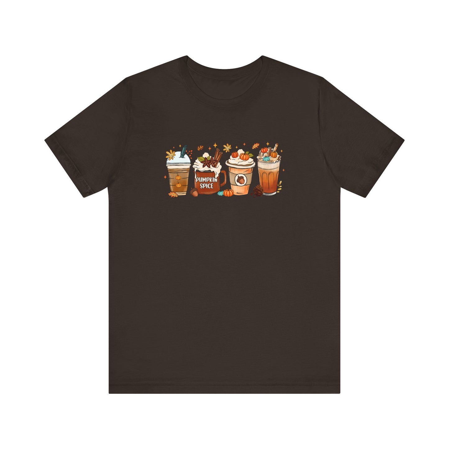 Bella Canvas Fall Coffee Shirt, Pumpkin Spice Latte, Thanksgiving Tee, Coffee Lovers, Iced Coffee Halloween Crew