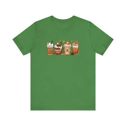 Bella Canvas Fall Coffee Shirt, Pumpkin Spice Latte, Thanksgiving Tee, Coffee Lovers, Iced Coffee Halloween Crew