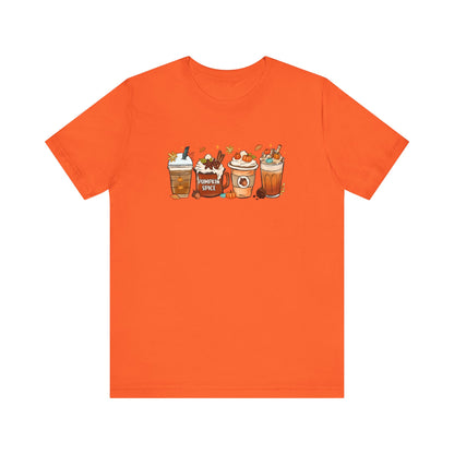 Bella Canvas Fall Coffee Shirt, Pumpkin Spice Latte, Thanksgiving Tee, Coffee Lovers, Iced Coffee Halloween Crew