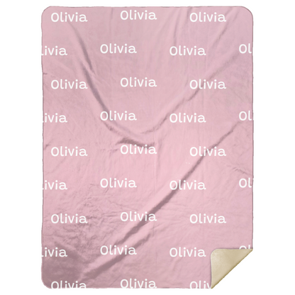 Personalized Name Blankets in Plush Fleece and Premium Sherpa