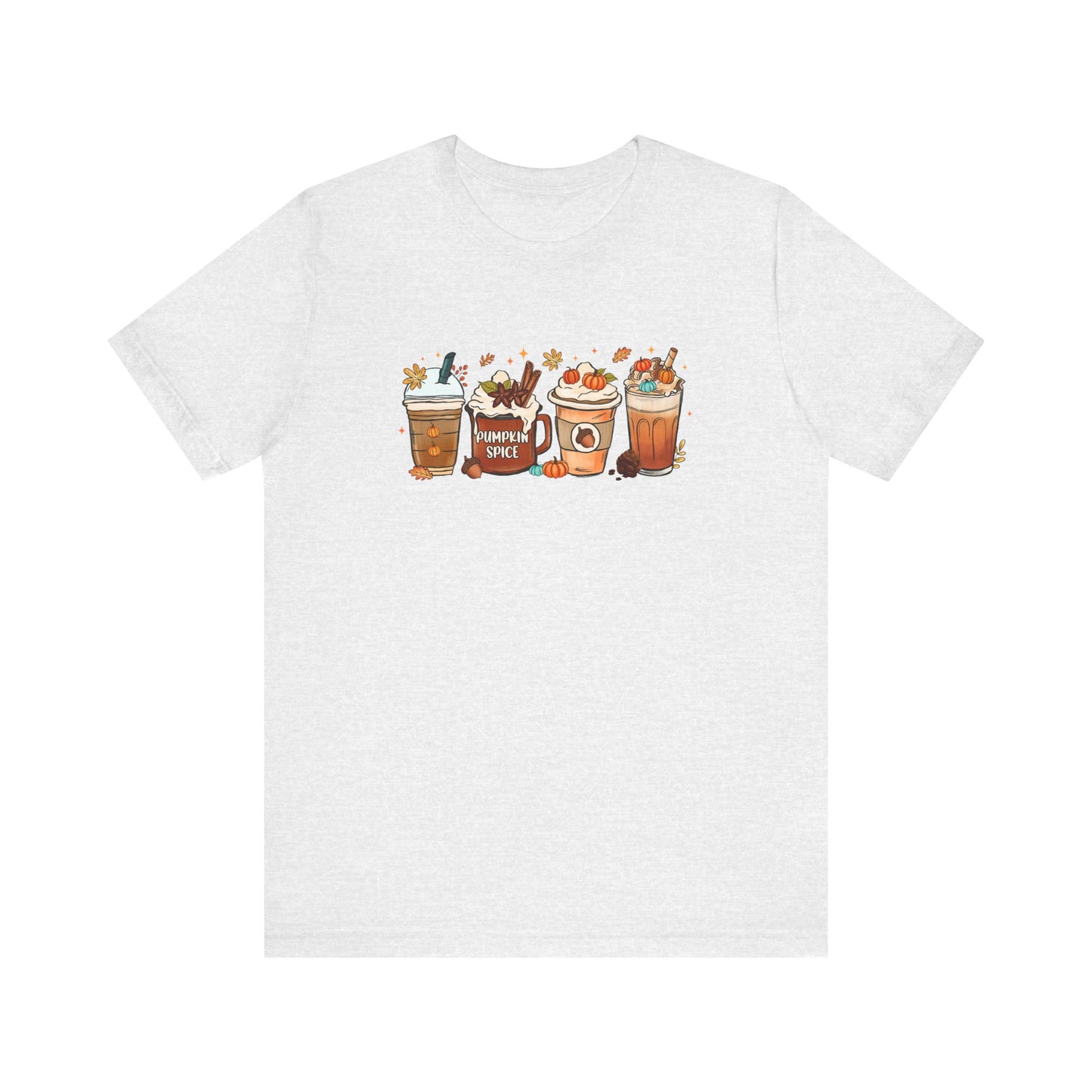 Bella Canvas Fall Coffee Shirt, Pumpkin Spice Latte, Thanksgiving Tee, Coffee Lovers, Iced Coffee Halloween Crew