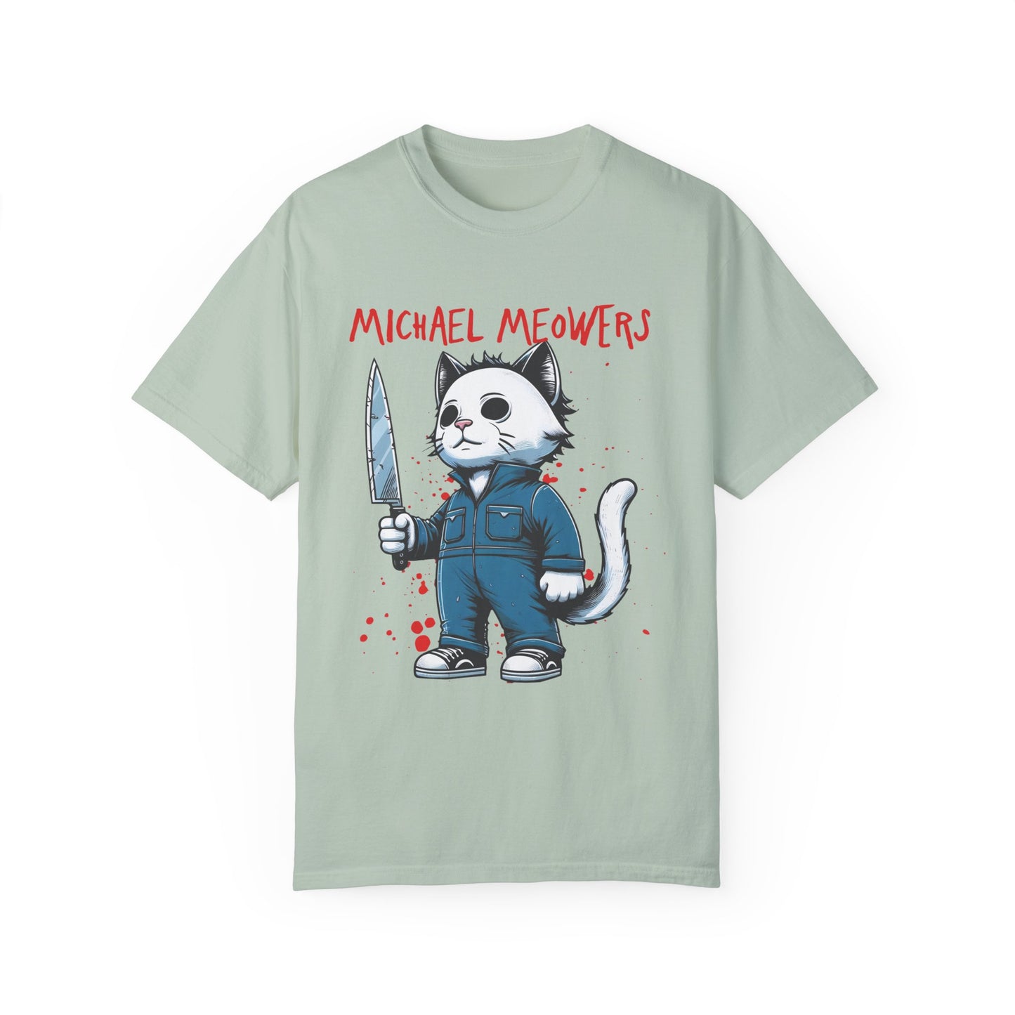 Unisex Garment-Dyed T-shirt Michael Meowsters Cat Lovers Halloween shirt