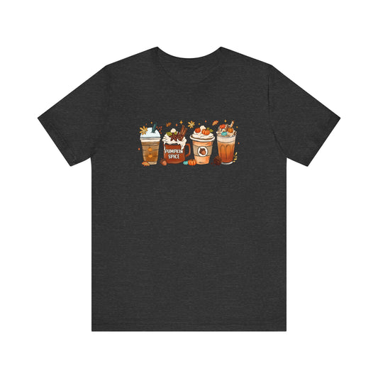 Bella Canvas Fall Coffee Shirt, Pumpkin Spice Latte, Thanksgiving Tee, Coffee Lovers, Iced Coffee Halloween Crew