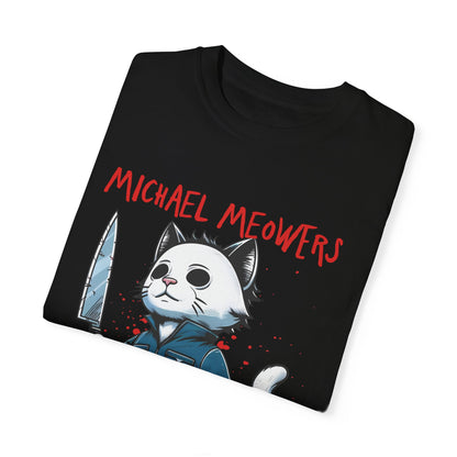 Unisex Garment-Dyed T-shirt Michael Meowsters Cat Lovers Halloween shirt