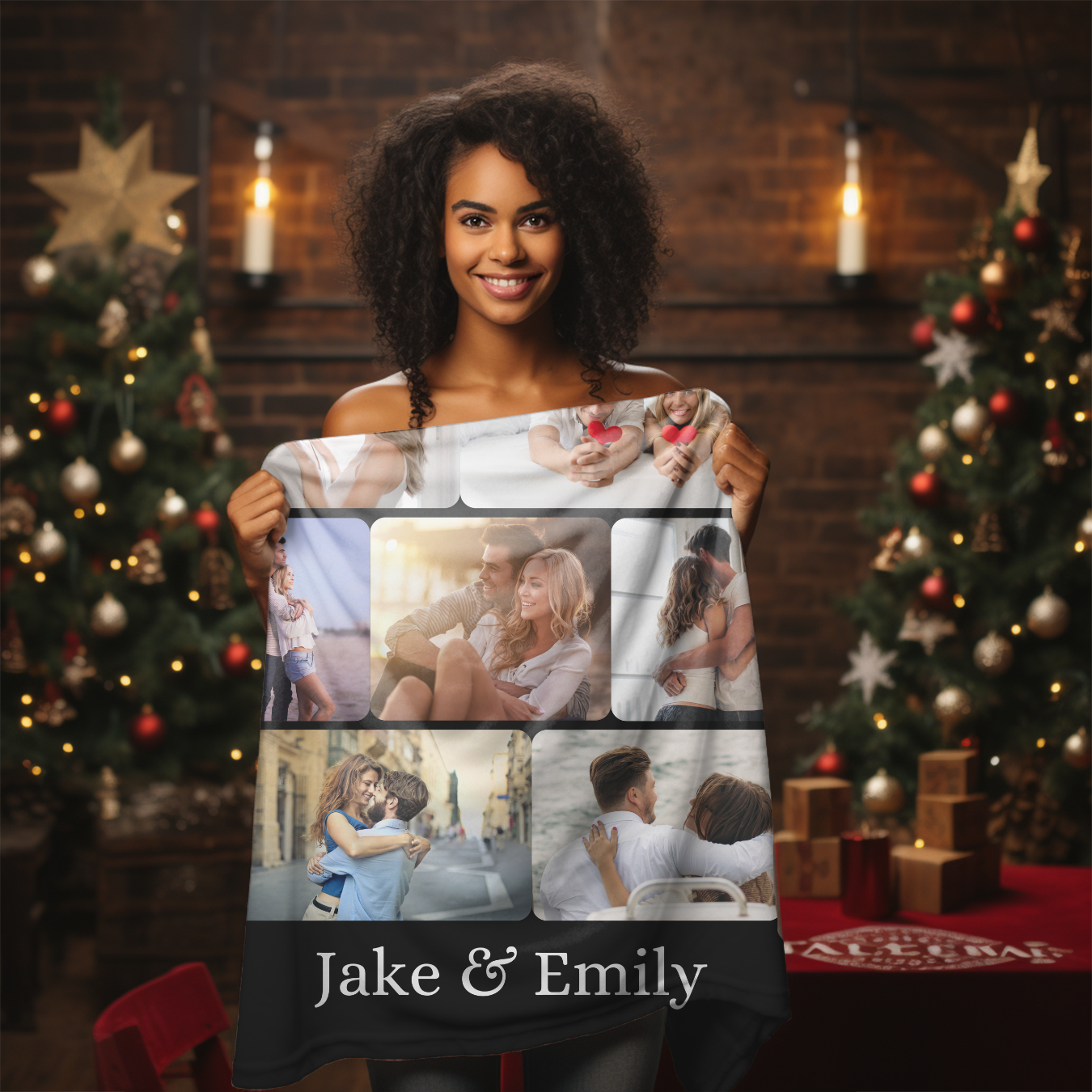 Personalized Couple's Photo Blanket