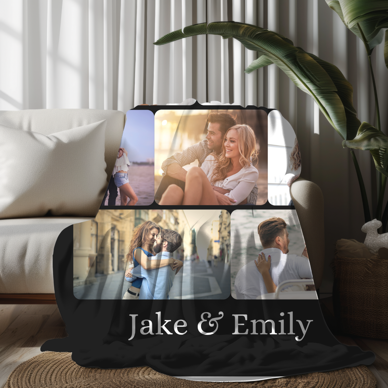 Personalized Couple's Photo Blanket