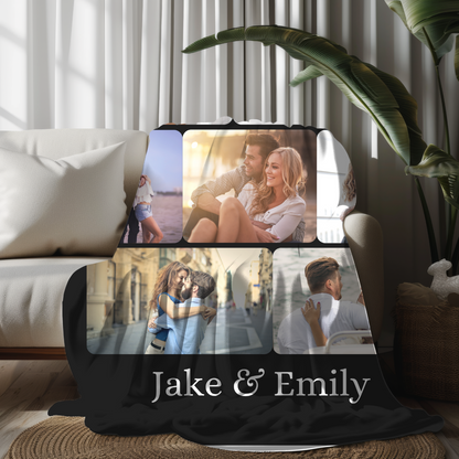 Personalized Couple's Photo Blanket