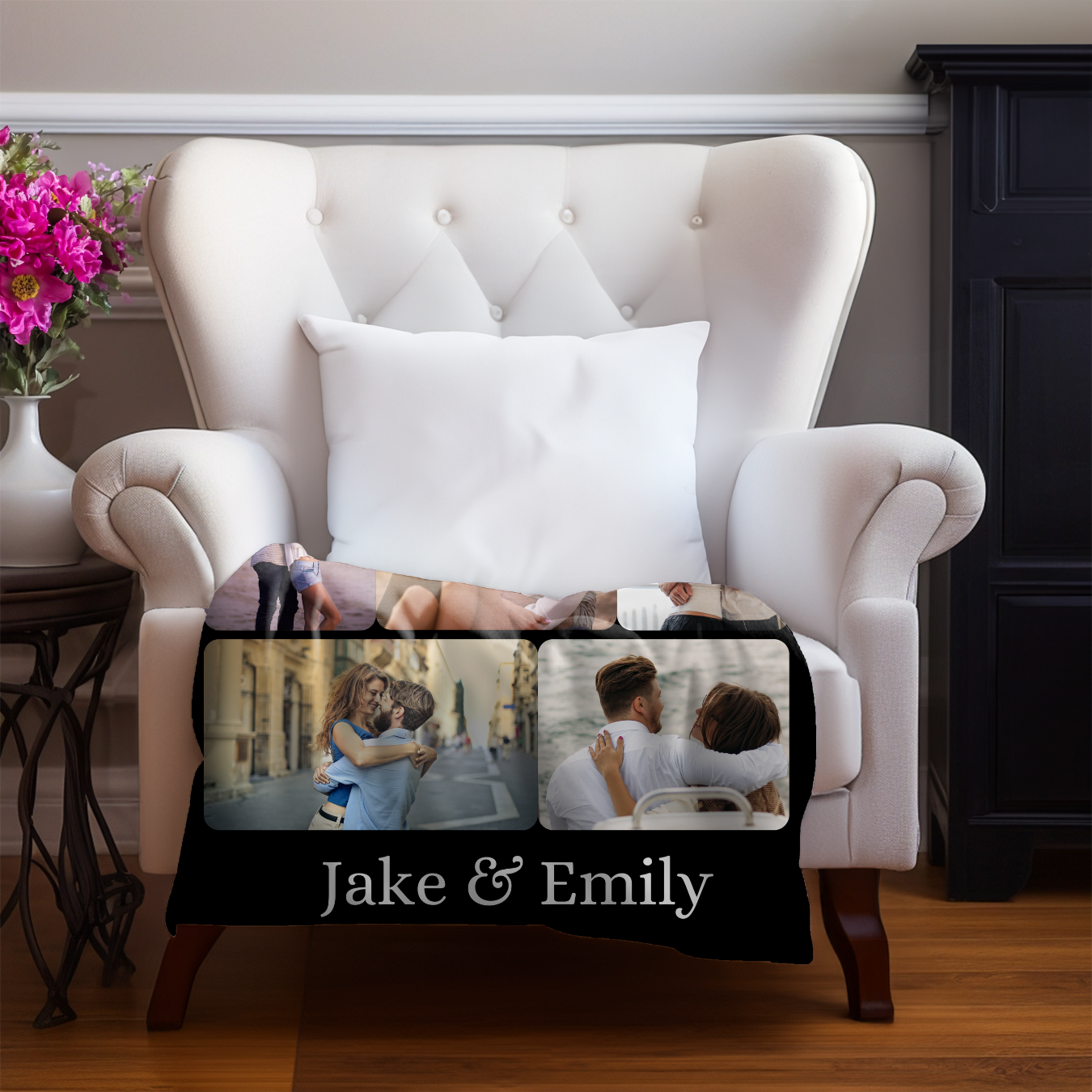 Personalized Couple's Photo Blanket