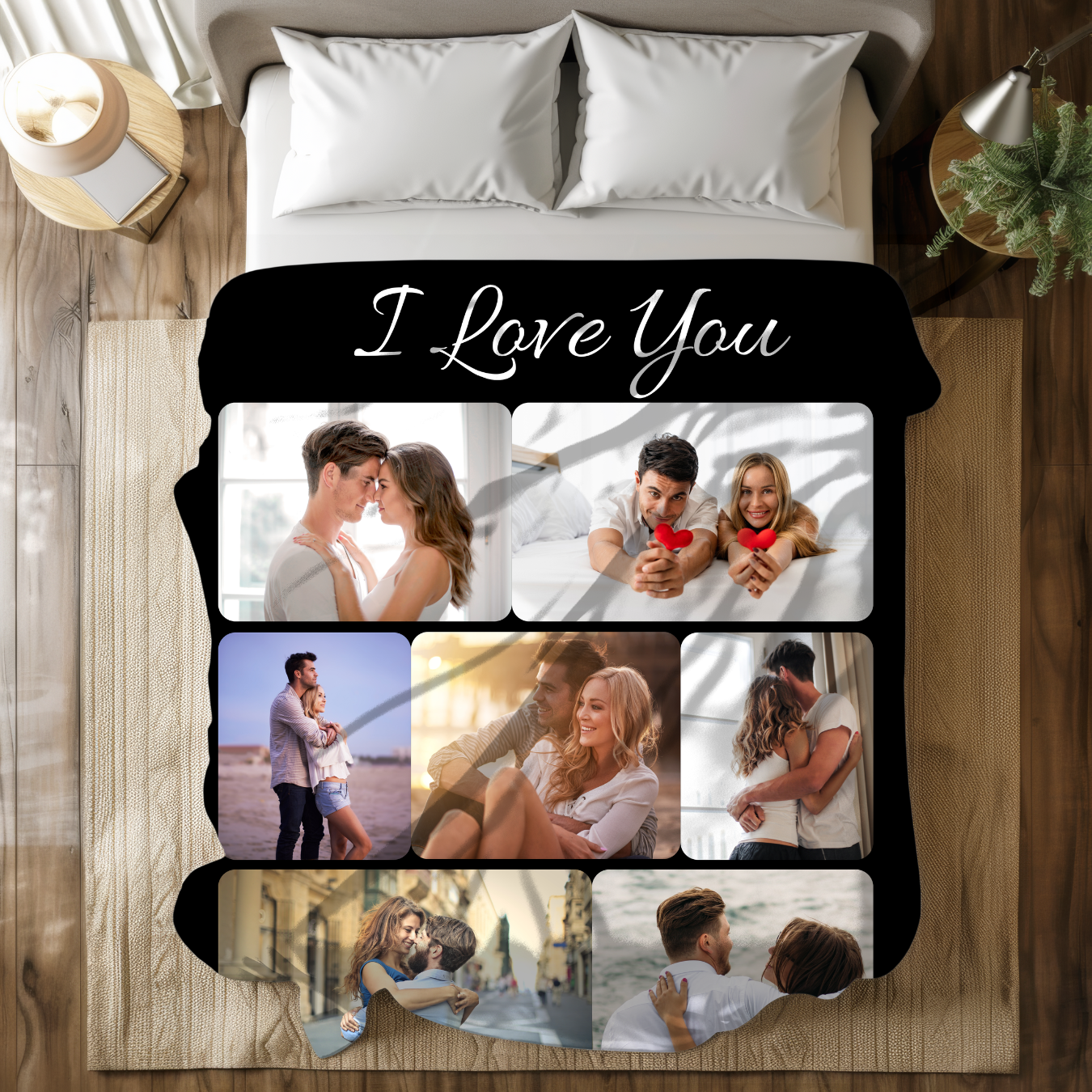 Personalized Couple's Photo Blanket