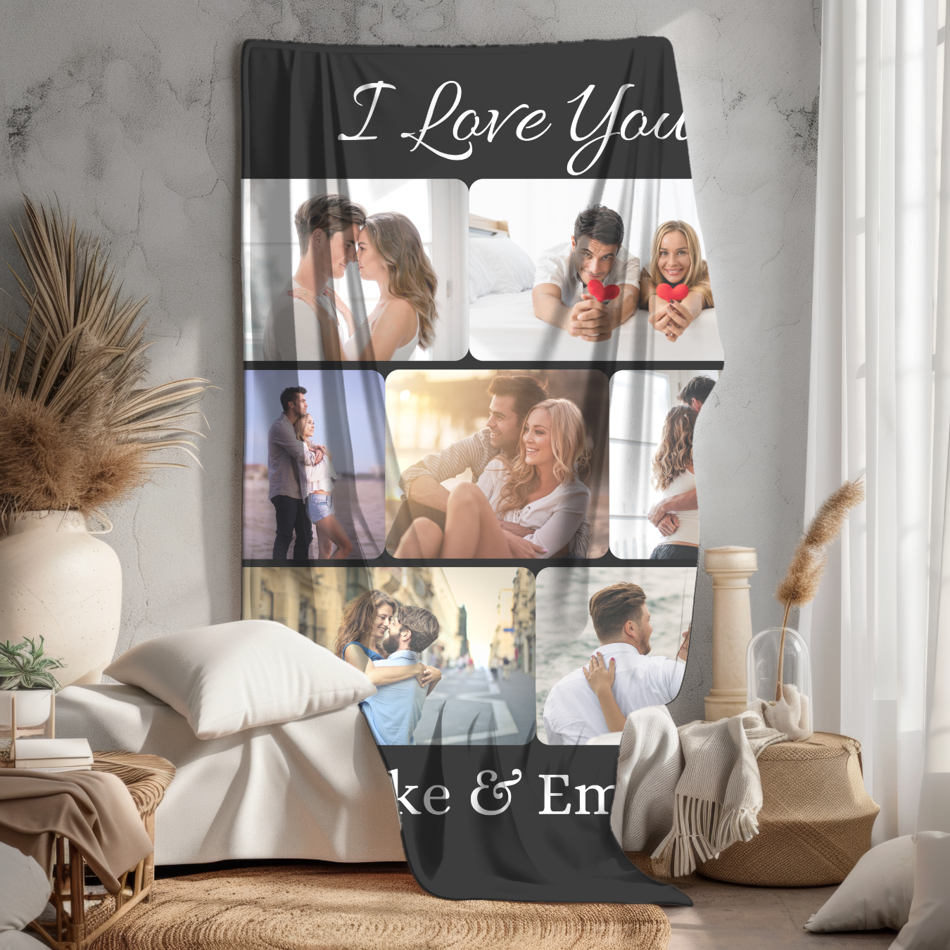 Personalized Couple's Photo Blanket