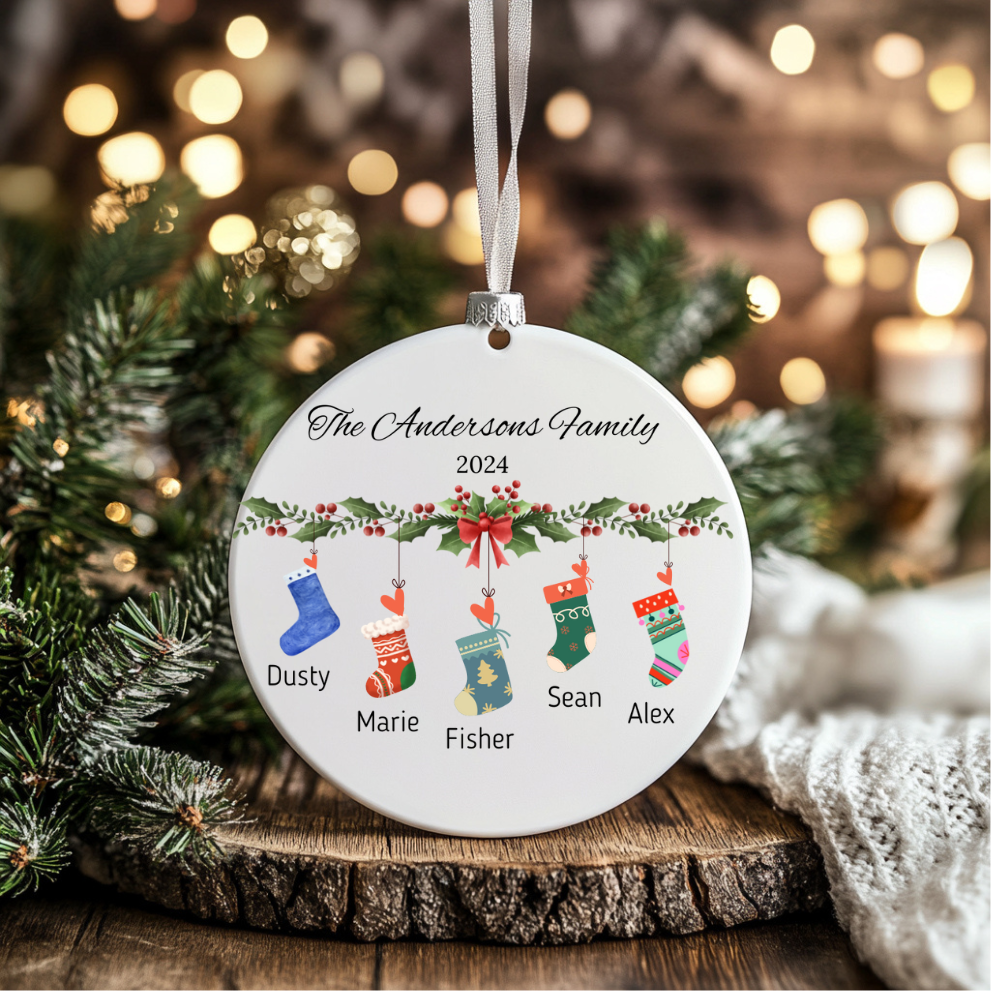 Personalized Christmas Family Ornament