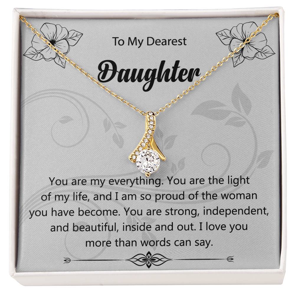 To My Dearest Daughter | Alluring Beauty Necklace