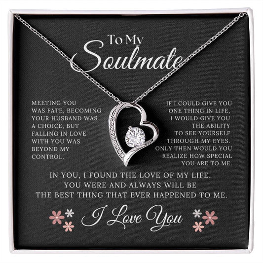 Soulmate Necklace, Soulmate gifts, Gift to Wife, Forever Love Necklace