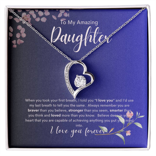 To My Amazing Daughter in gradient message card