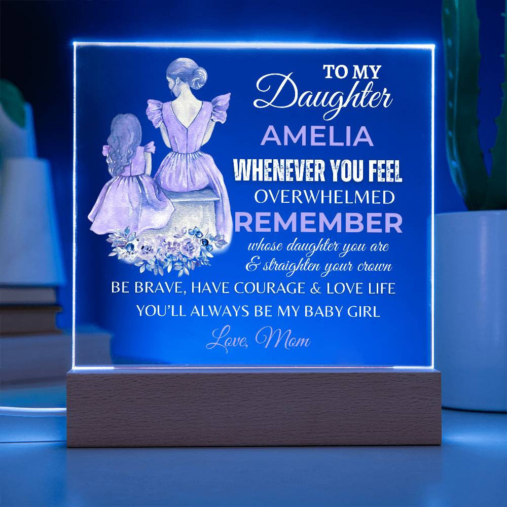 To My Daughter Personalized Gift From Mom |To My Daughter Personalized Gift From Dad | Gifts for Daughter | Birthday Gift for Daughter | Christmas Gift for Daughter